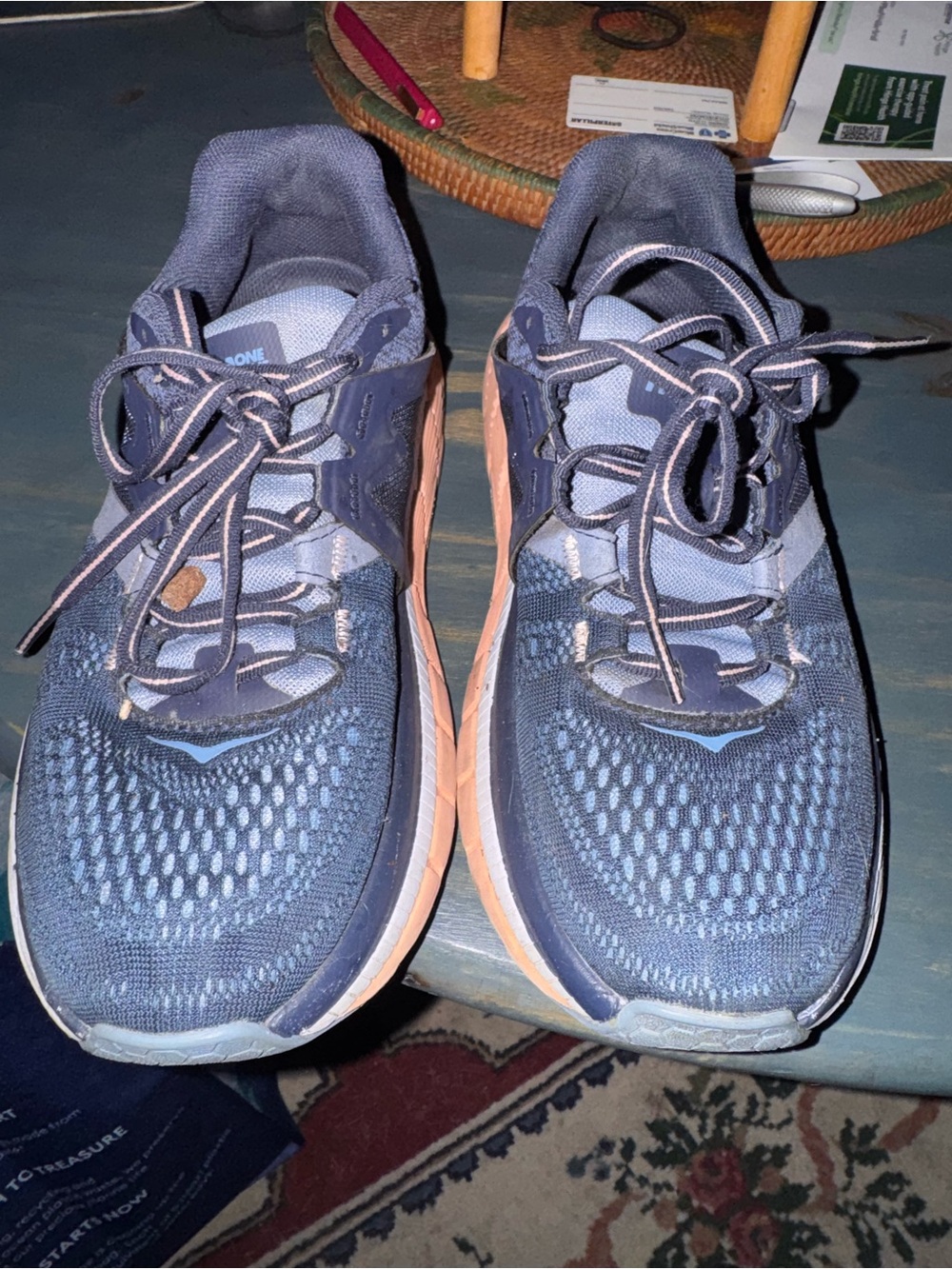 HOKA Women's sz7 Navy and Pink